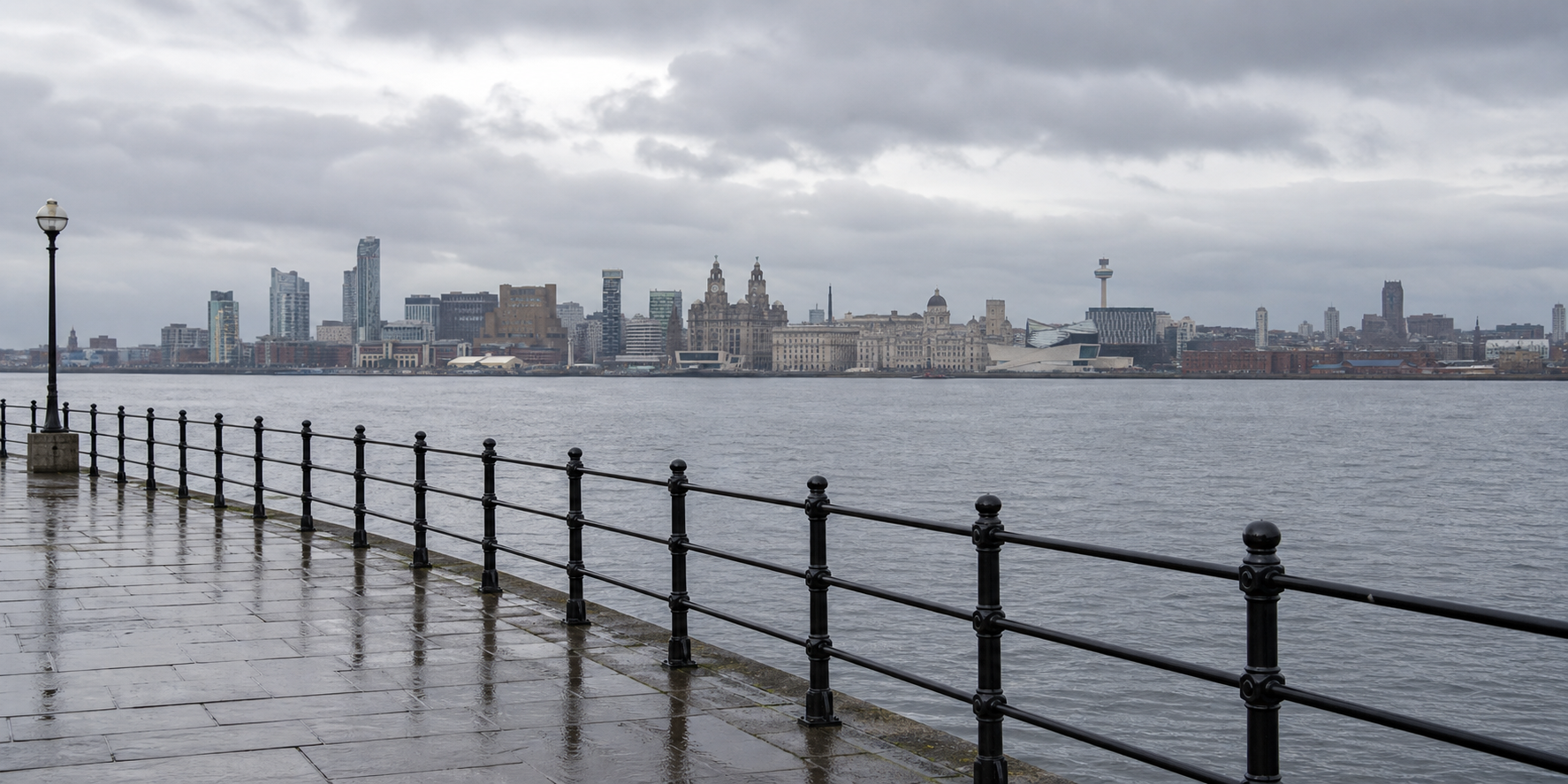 Generated concept image of the Wirral waterfront